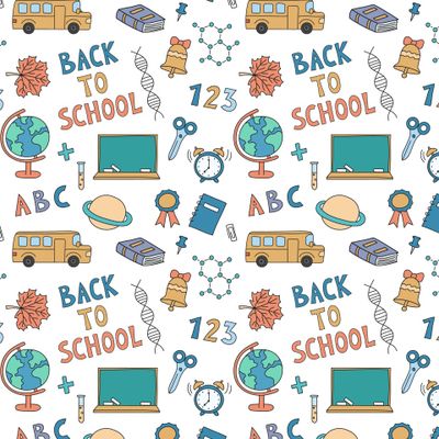 Back to School (школьный принт)