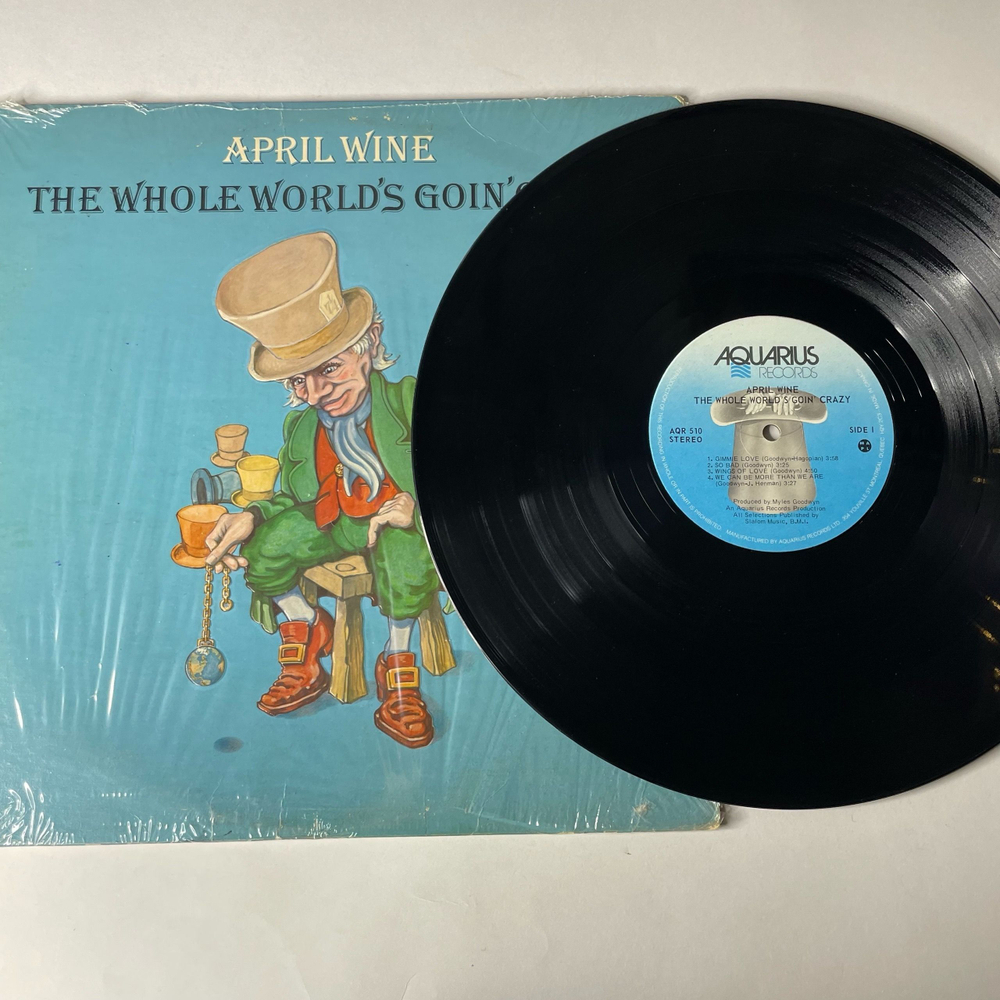 Винтажная виниловая пластинка LP April Wine The Whole World's Goin Crazy (Канада 1976)
