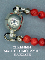 Комплект украшений авторский из натуральных камней. Колье и браслет "Спартак". Бижутерия на шею, на руку для женщин, девушек. Украшение.