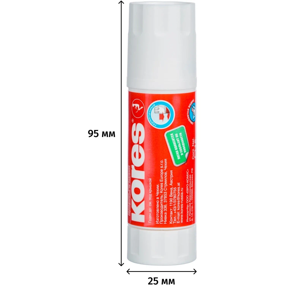 Клей-карандаш Kores 15 г (4 штуки в упаковке)