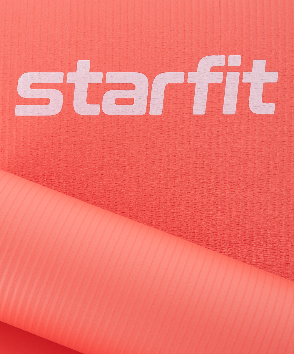 Коврик для йоги и фитнеса Starfit FM-301, NBR, 183x61x1,5 см, коралловый