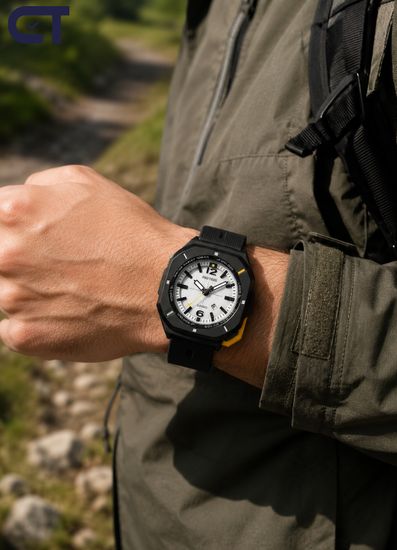 CASIO PRJ-01-1DR PRO TREK мужские наручные часы — компактная аналоговая PRO TREK с солнечным питанием