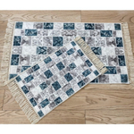 Набор ковриков ДЕКОРАТИВ (DECORATIVE) с рисунком и бахромой 60*100+40*60 6592v