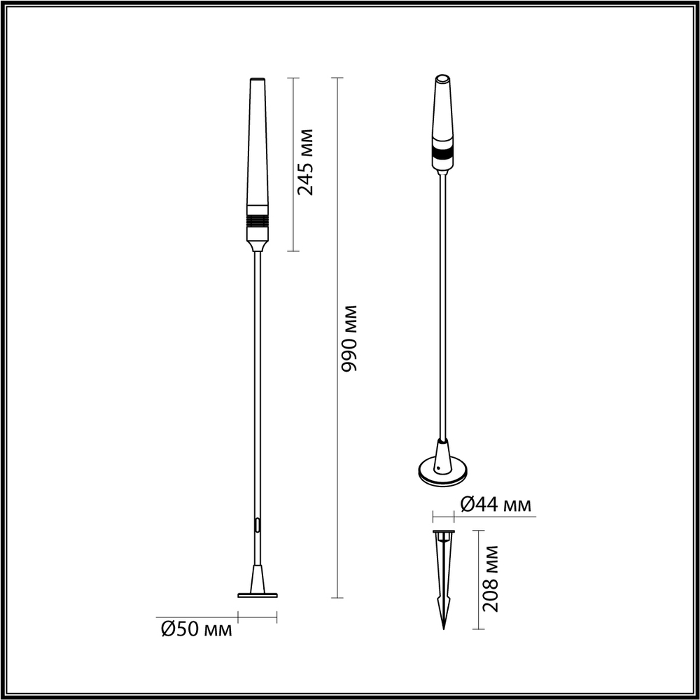 Ландшафтный светодиодный светильник Odeon Light CANNA 7020/4GA
