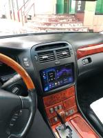 Магнитола для Lexus LS430 Toyota Celsior XF30 2000-2006 (ШГУ монохром) - FarCar S500-TS20 монитор 9.5" 2K QLED на Android 14, Быстрейшая, CarPlay, 4G SIM-слот