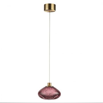 Подвесной светодиодный светильник 4W 3000К 7043/4L бордовый/бронза MELA Odeon Light