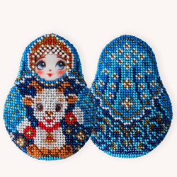 Матрешка с козлёнком