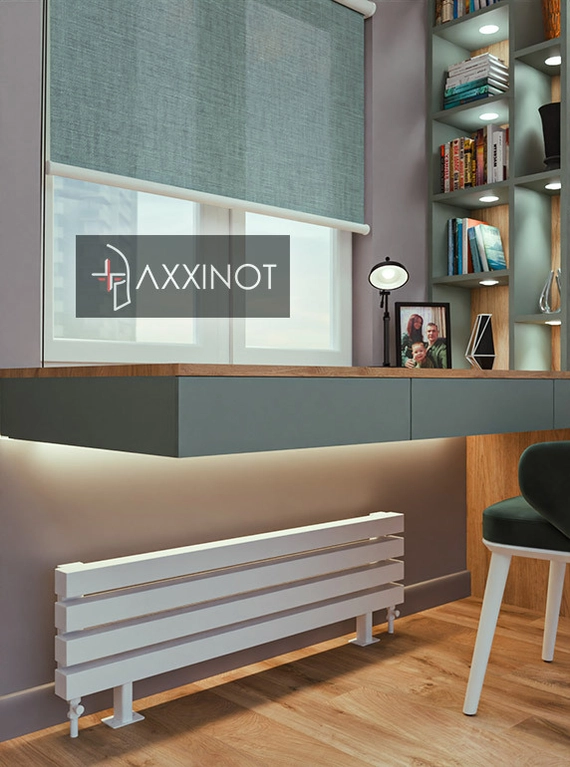 Axxinot Verde ZN 1250 - напольный трубчатый радиатор шириной 1250 мм