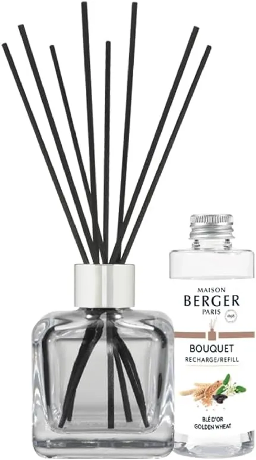 Maison Berger Paris Набор палочек для диффузора Ice Cube 100 мл + ароматическое масло "золотая пшеница" EAN 3127290075956
