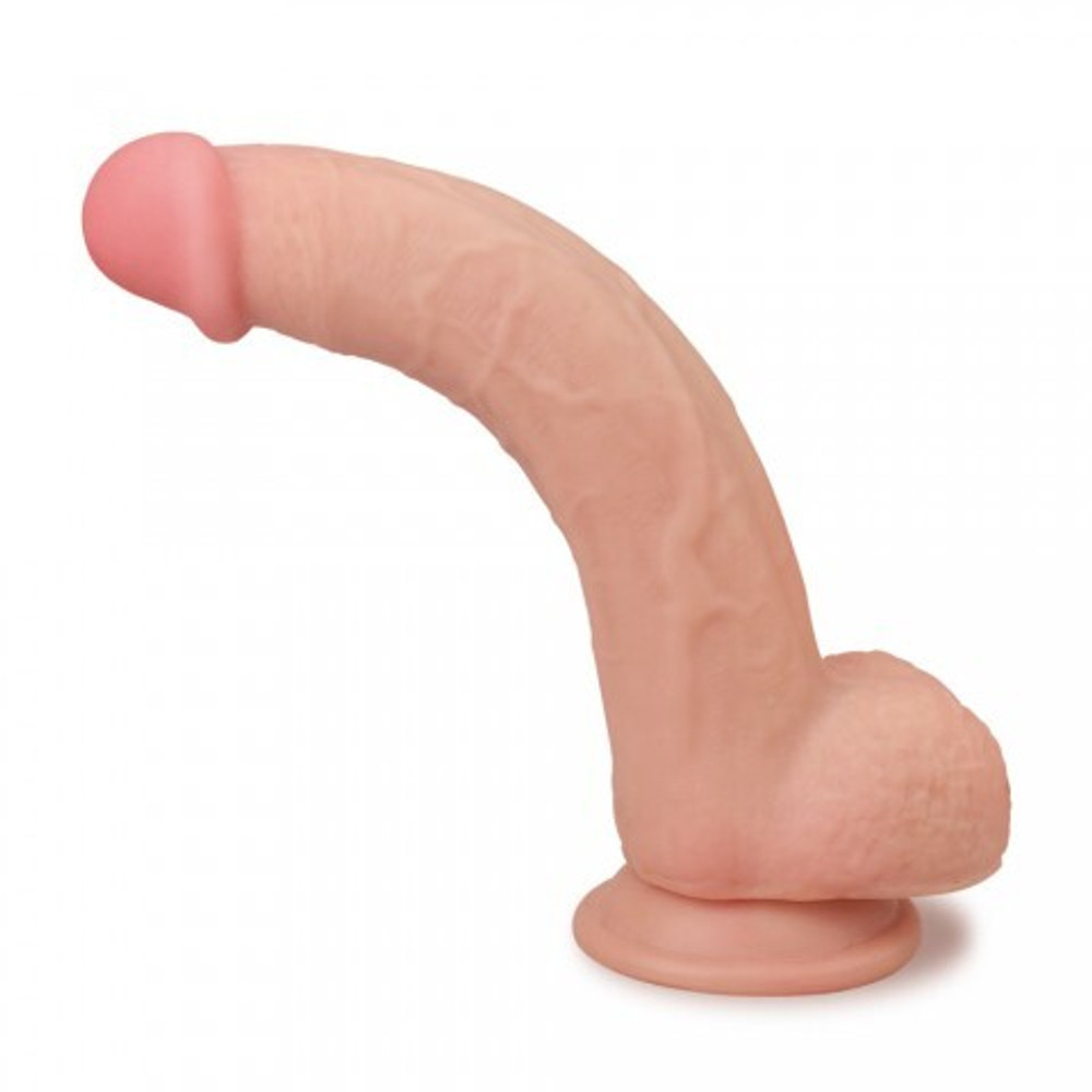 Реалистичный фаллоимитатор Lovetoy Sliding Skin (24×4,4 см) с двойной плотностью