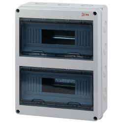 Корпус пластиковый навесной ЭРА SIMPLE КМПн-24 IP65 серый | Корпуса пластиковые распределительные герметичные