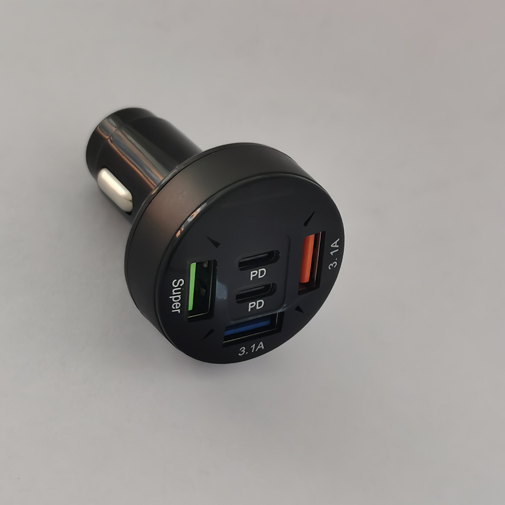 Адаптер автомобильный Type-C PD + QC 3.0 42Вт макс. 5-12В 3А макс. 12/24В AIRLINE ACH-CQC3
