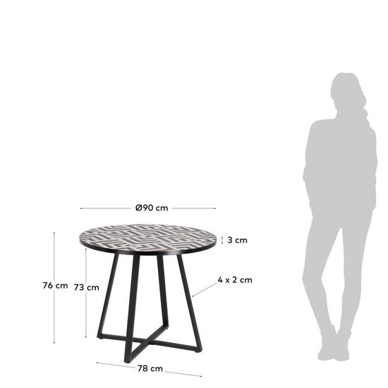 Круглый стол Tella Ø90 Испания La Forma