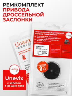 Шестерня привода дроссельной заслонки (ремкомплект) Volkswagen Scirocco (1.4 TSI) [Mk5 (III)] 2009 - 2014 (DZ-10)