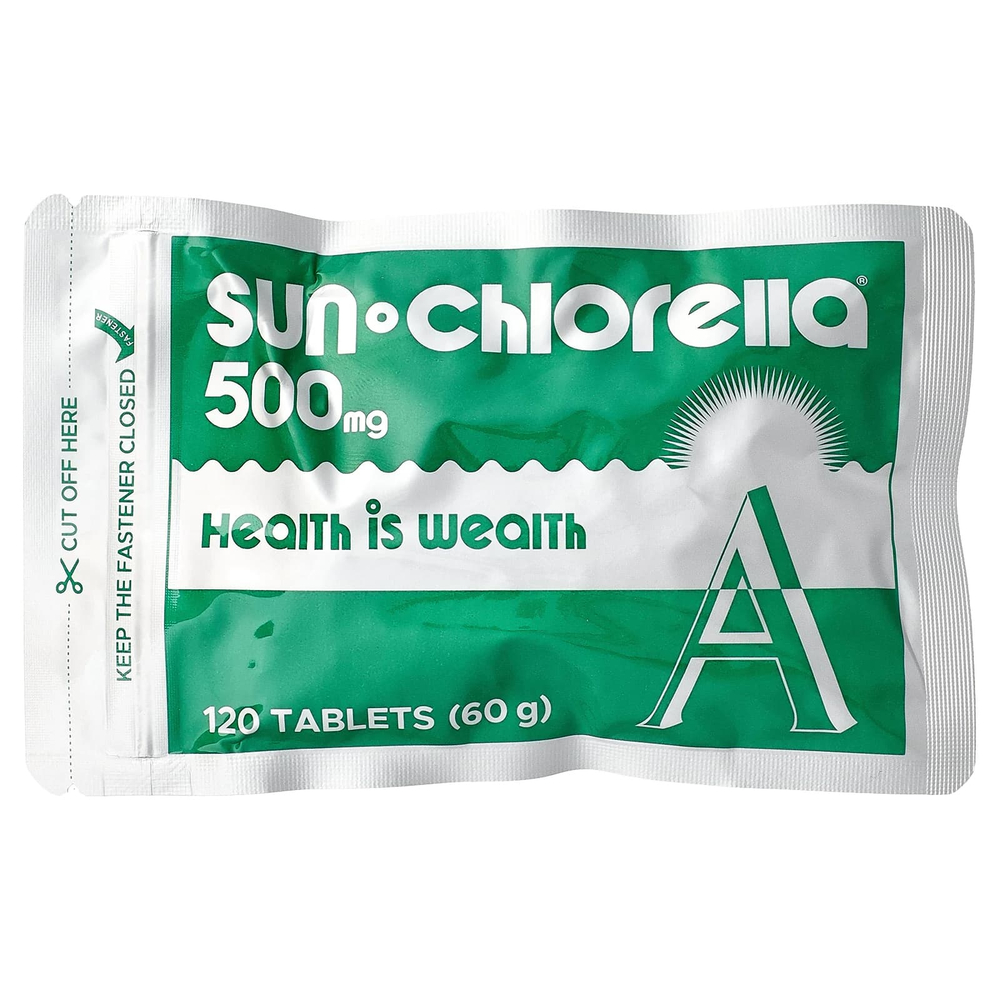 Sun Chlorella, добавка с хлореллой, 500 мг, 600 таблеток