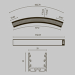 Профиль Led Strip ALM-3535R-B-D-45°-1.5M