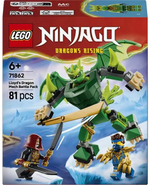 Конструктор Лего Ниндзяго Битва роботов-драконов Ллойда 71862 | LEGO NINJAGO Lloyd's Dragon Mech Battle 81 деталь | 6+
