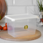 Контейнер для СВЧ 2л прямоугольный "Freshpak", снежно-белый