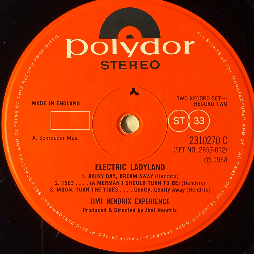 The Jimi Hendrix Experience ‎– Electric Ladyland 2LP (Англия 1973г.) Т