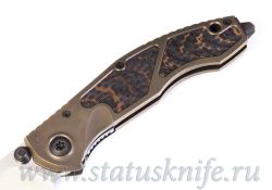 Нож CKF Sokosha One-Off (полированный дамаск, оранжевый карбон)фотография - 4