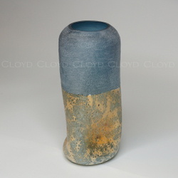 Ваза Cloyd арт.50138 / выс. 37 см - синее стекло / серия 1659