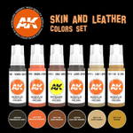 Набор акриловых красок AK Interactive Skin and Leather colors Set