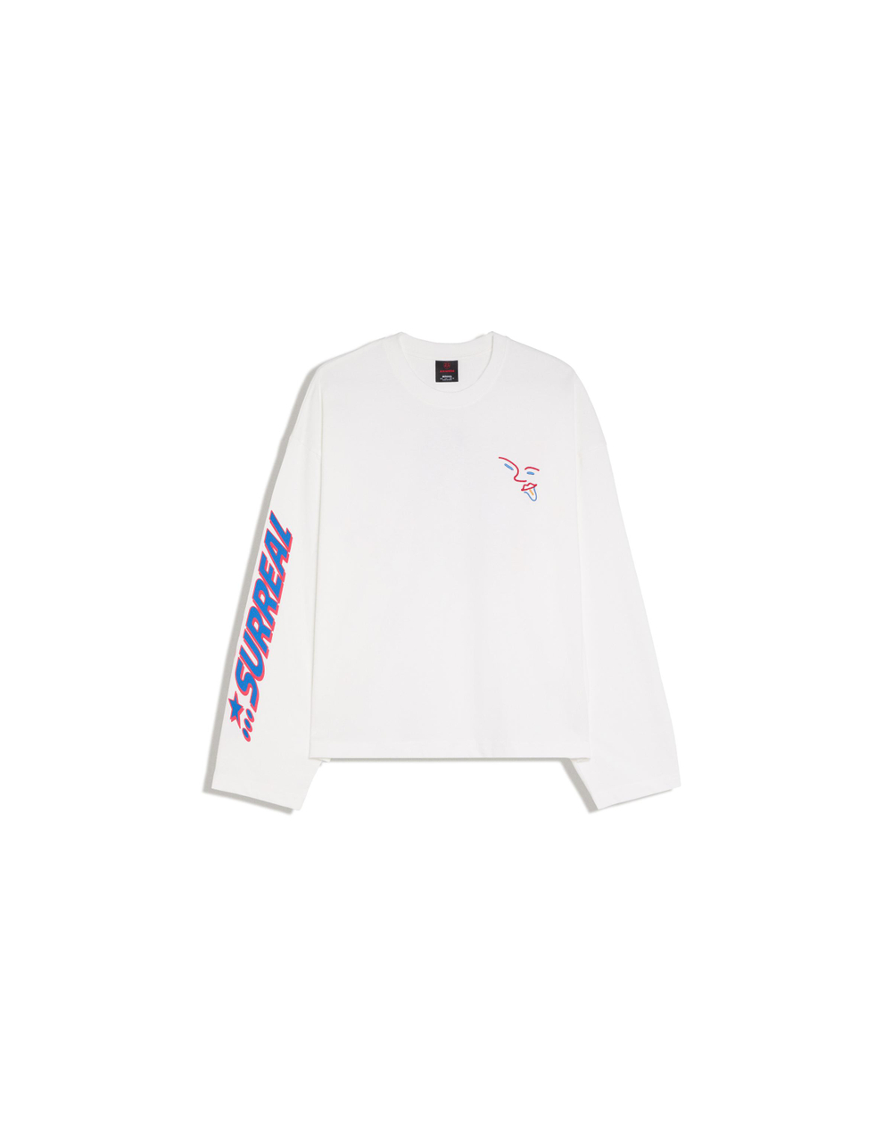 Мужской лонгслив boxy fit с принтом JUN IONEDA - BERSHKA