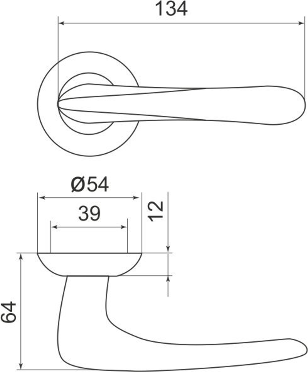 Ручки дверные Pava LD42 Armadillo