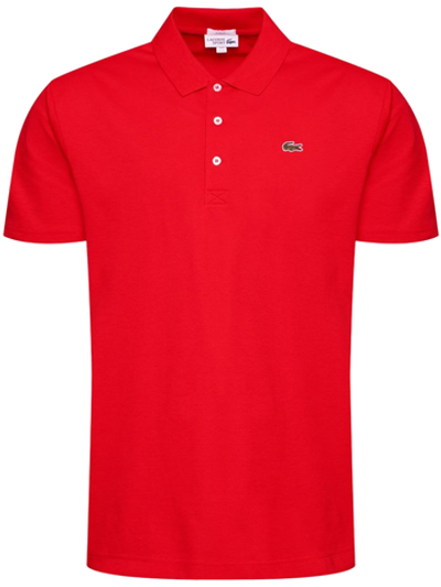 Мужское теннисное поло Lacoste Slim Fit Polo - red