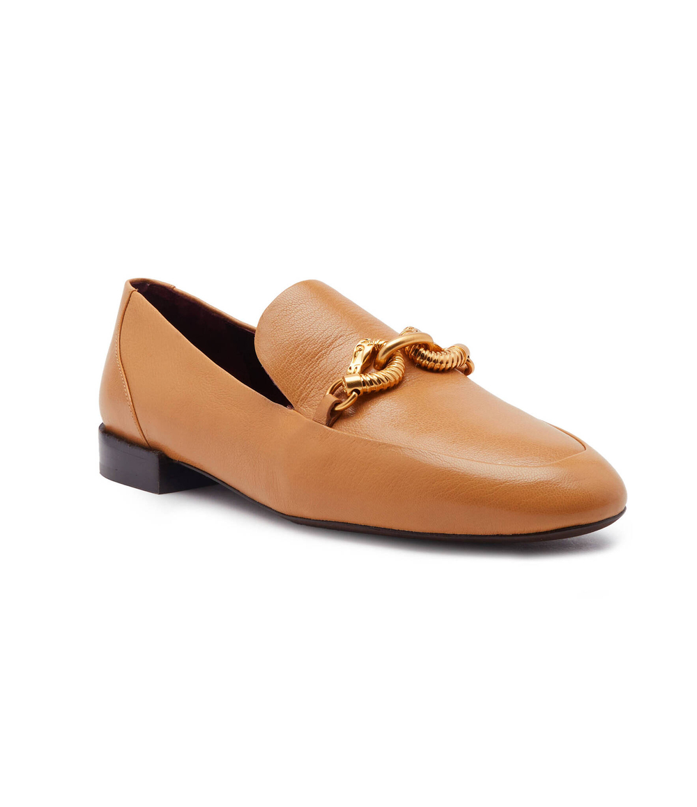 Кожаные лоферы jessa TORY BURCH - коричневый(152718)