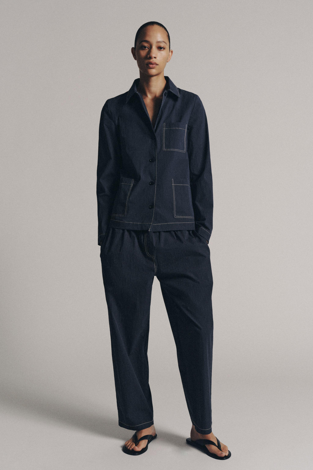 БРЮКИ СО СТРОЧКОЙ — ZW COLLECTION — ZARA