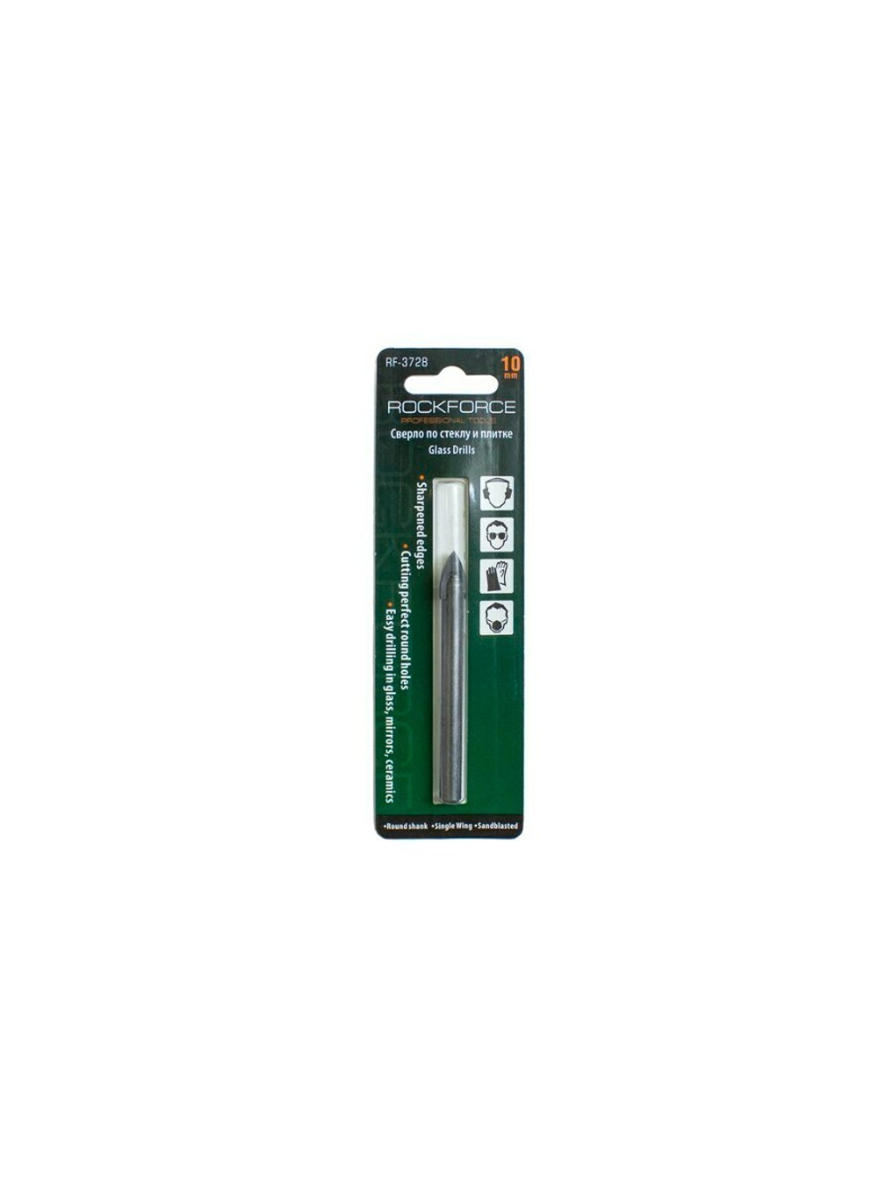 Сверло по стеклу и плитке 6мм, в блистере RockForce##Rock FORCE RF-3726