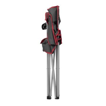 Кресло складное NISUS серый/красный N-96806H-GR (пр-во ГК Тонар)