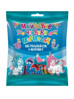 Мармелад жевательный Магические Червяки 90 г * 3 шт