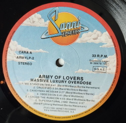 Винтажная виниловая пластинка LP Army Of Lovers Massive Luxury Overdose (Spain 1991) Supernatural