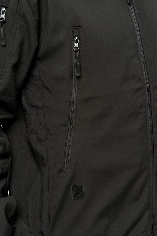 Костюм тактический утепленный Softshell Черный