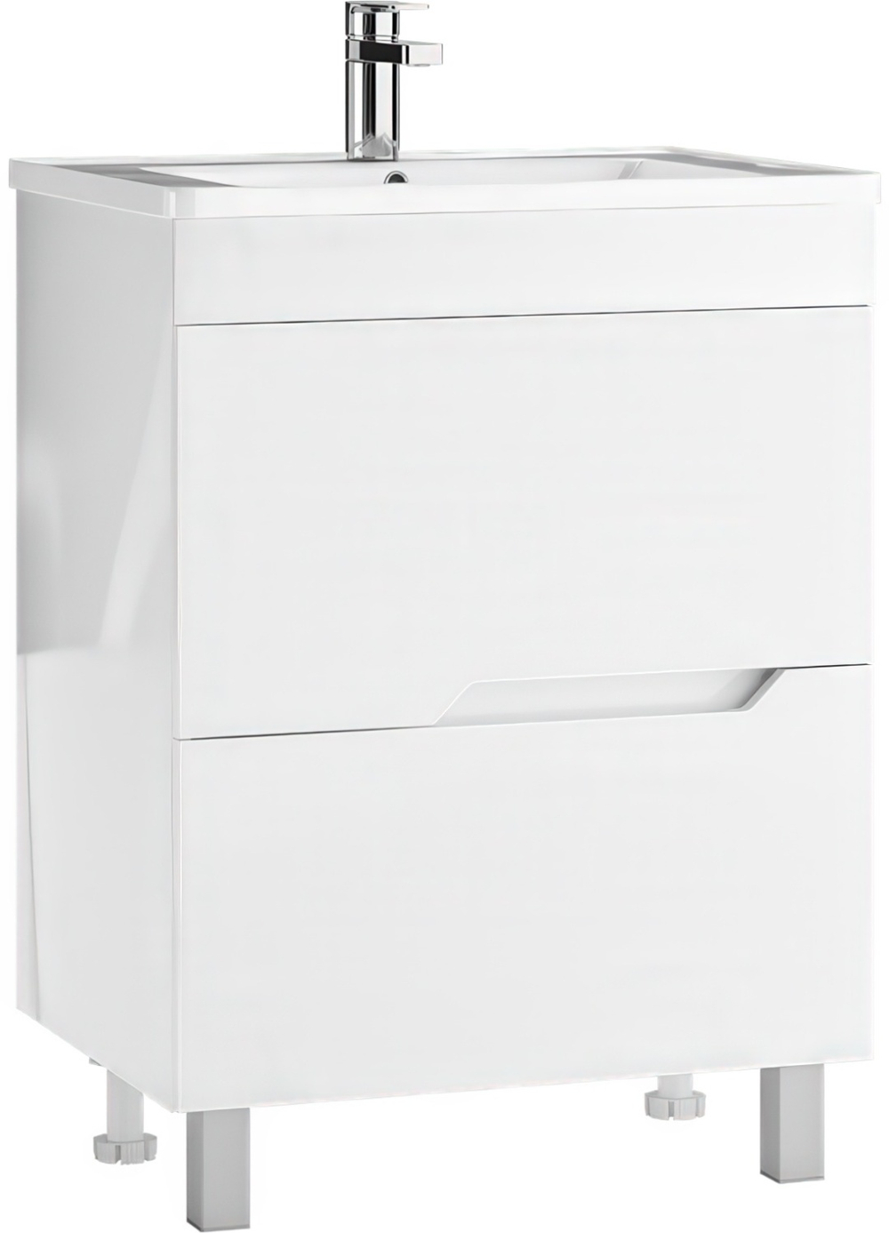 Тумба напольная Rein Savanna White 60, 2 ящика под умывальник SAV-F60-WH