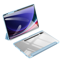 Чехол книжка синего цвета от Dux Ducis для Samsung Tab S10 Plus, S9 Plus и S9 FE Plus, серия Toby Series Case, с функцией пробуждения и сна