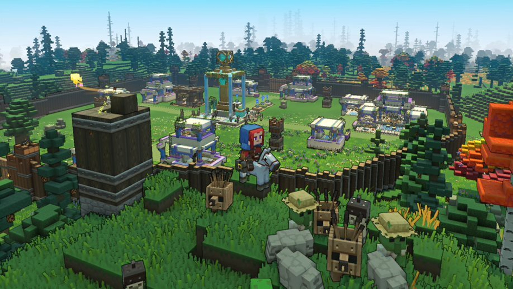 Minecraft Legends Deluxe Edition (диск для PS4, полностью на русском языке)