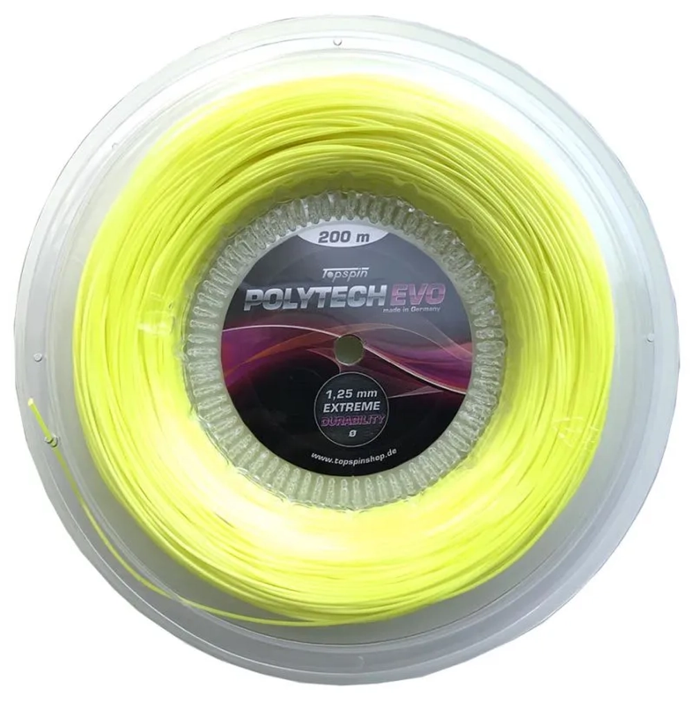 Струны теннисные Topspin Poly Tech Evo (200m) - neon yellow