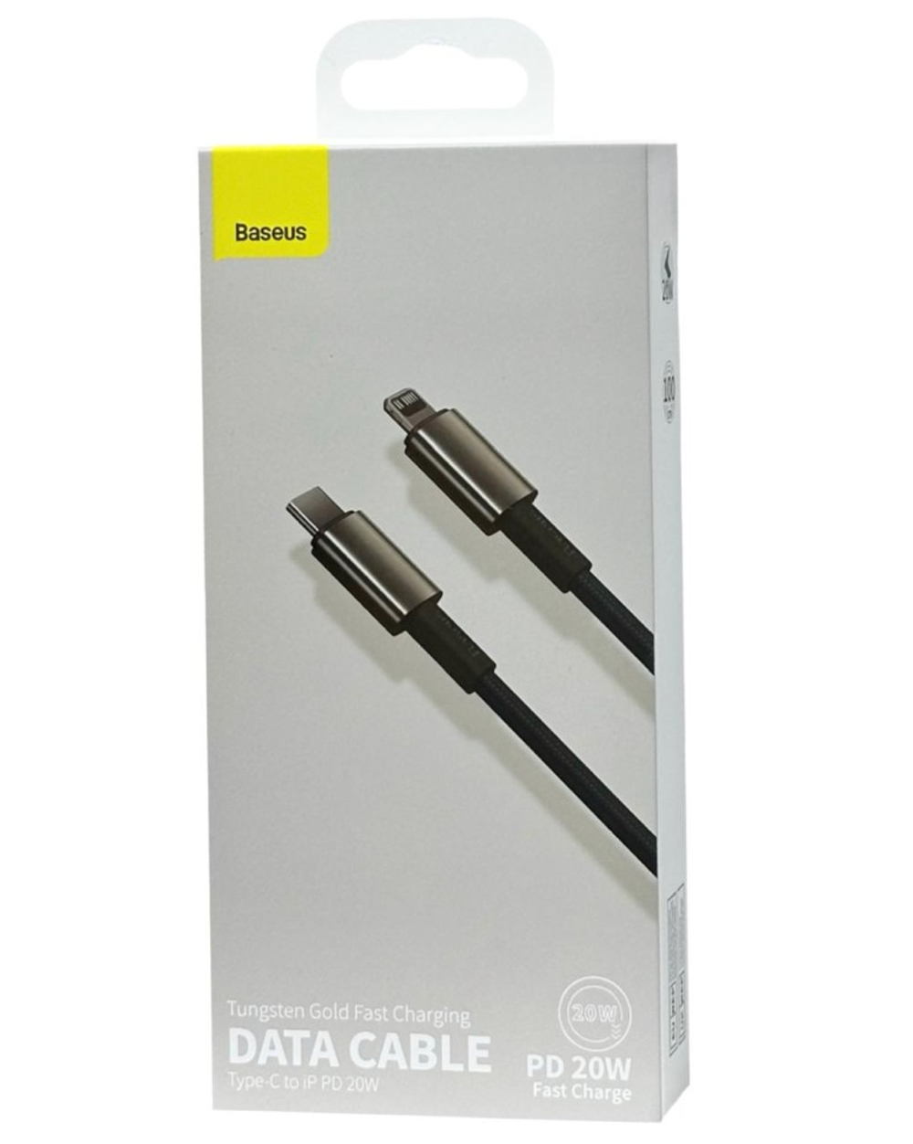 Кабель-зарядка Type-C на Lightning Baseus Tungsten Gold 20W 1м CATLWJ-01 чёрный