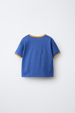 ZARA - FRUIT OF THE LOOM™ ФУТБОЛКА С ЛОГОТИПОМ, СИНИЙ