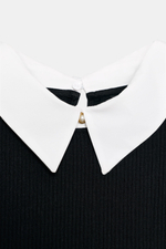 КОМБИНИРОВАННАЯ РУБАШКА ИЗ ПОПЛИНА — ZARA