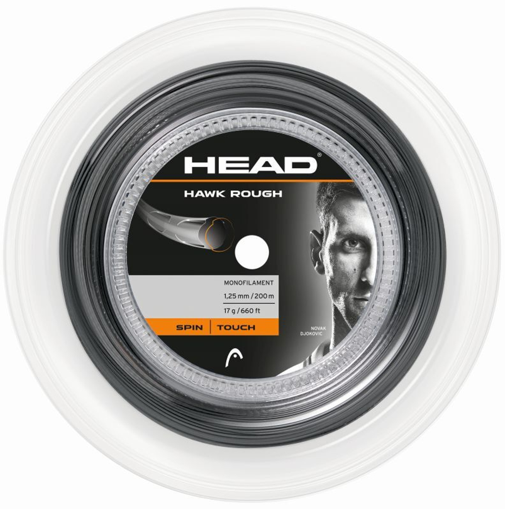 Теннисные струны Head HAWK Rough (200 m) - серый