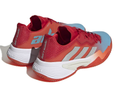 Женские Кроссовки теннисные Adidas Barricade W Clay - preloved blue/silver metallic/preloved red