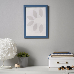 IKEA FISKBO  (ИКЕА ФИСКБО)  -  Рамка - тёмный серо-синий 21x30 см