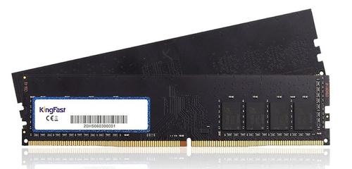 Память KingFast DDR4 DIMM 16Гб, 2666МГц, CL19, Bulk, 1.2В (KF2666DSCD4-16GB)