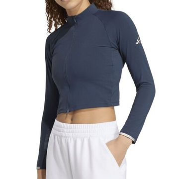 Женская теннисная футболка с длинным рукавом Adidas Pro Long Sleeve - aurora ink