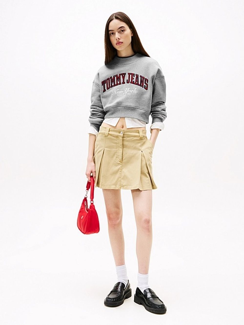 Толстовка женская TOMMY JEANS TJW CROP CNECK COLLA