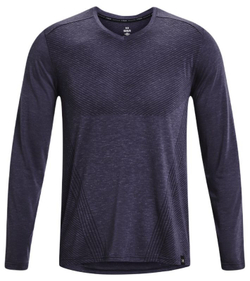 Мужская теннисная футболка теннисная Under Armour Men's UA Breeze Long Sleeve - black/reflective